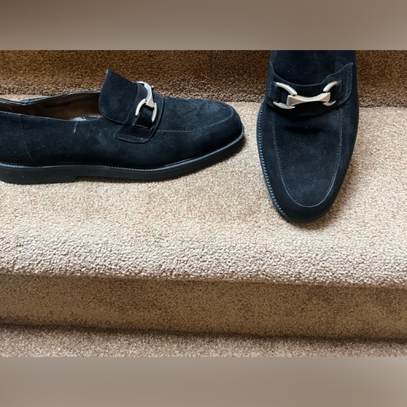 New Fratelli Men’s Black Suede Shoes Size 11 - Picture 2 of 5
